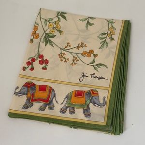 Jim Thompson Silk Stole Scarf 🐘 🌸